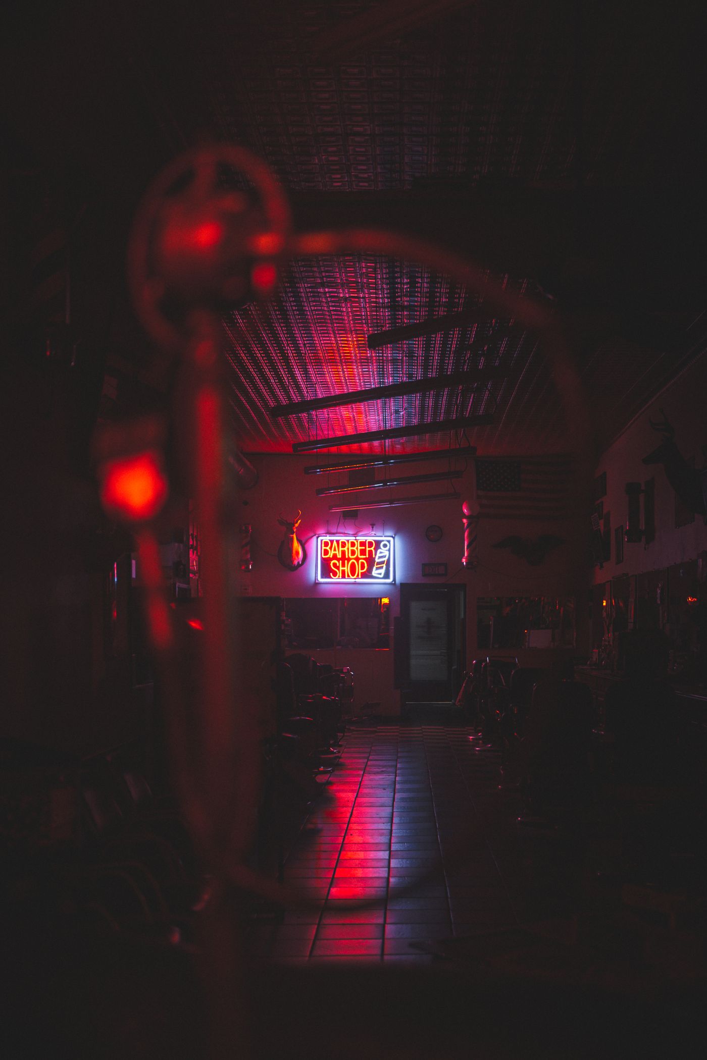 Barbershop interior